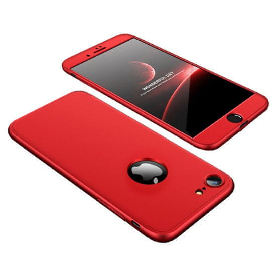 GKK 360 Full Body plastový kryt na iPhone 7/8, červený