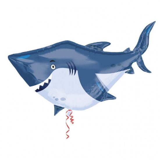Fóliový balónik - žralok 101 x 81 cm
