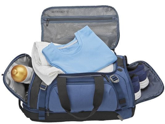 Wenger SPORTPACK - 2v1 batoh/športová taška, modrá (606487) 15,6 notebook
