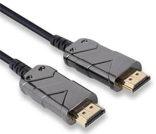 PremiumCord Ultra High Speed HDMI 2.1 optický fiber kábel 8K @ 60 Hz, pozlátené 7 m kphdm21x07