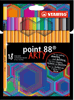 Stabilo Linery Point 88 ARTY, 18 rôznych farieb