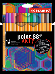 Stabilo Linery Point 88 ARTY, 18 rôznych farieb