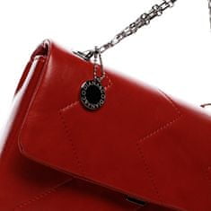 DIANA & CO Elegantná dámska koženková kabelka Irinas,červená