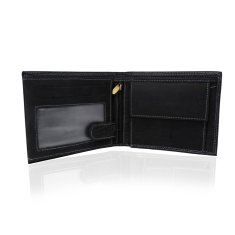 Čierna pánska kožená peňaženka 