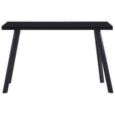 Petromila vidaXL Jedálenský stôl, čierny 120x60x75 cm, tvrdené sklo