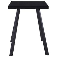 Petromila vidaXL Jedálenský stôl, čierny 120x60x75 cm, tvrdené sklo