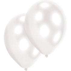 Amscan Latexové balóniky biele 10 ks 27,5 cm