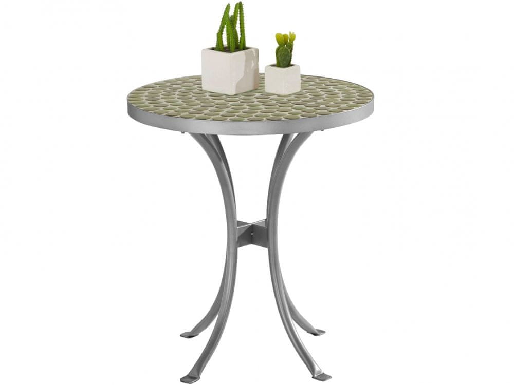 Danish Style Odkladací stolík Stephanie, 51 cm, sivá