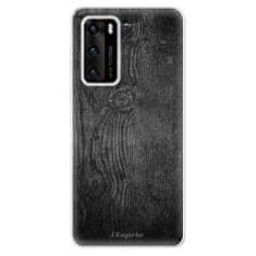 iSaprio Silikónové puzdro - Black Wood 13 pre Huawei P40