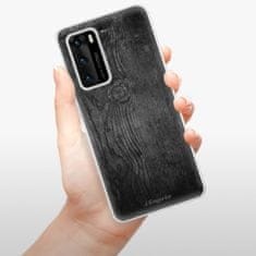 iSaprio Silikónové puzdro - Black Wood 13 pre Huawei P40