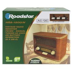 Roadstar Retro rádio , HRA-1500N, retro