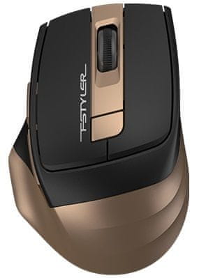 Bezdrôtová myš A4tech FG35 FStyler, 2000 DPI, 5 mil. kliknutí výdrž, odolnosť, protišmykový povrch, optický snímač