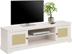 Danish Style TV stolík Kiria, 175 cm, biela