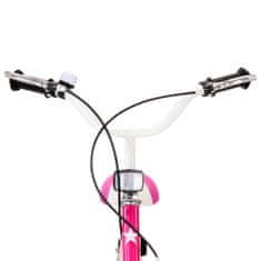 Vidaxl Detský bicykel 12 palcový čierny a ružový