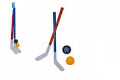 Teddies Hokejka pozemní 2ks plast 72cm + florbalový míček + puk
