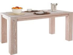Danish Style Jedálenský stôl Sibera, 180 cm, biela