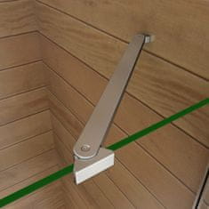 H K Obdĺžnikový sprchovací kút AIRLINE R108, 100x80 cm, s dvomi jednokrídlovými dverami s pevnou stenou, rohový vstup vrátane sprchovej vaničky z liateho mramoru