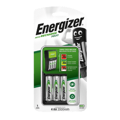 GE Kompaktná nabíjačka batérií Energizer Maxi + 4 x batéria AA 2000mAh