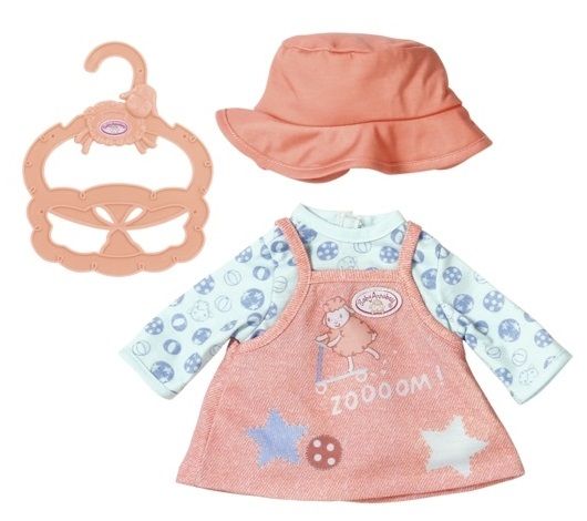 Baby Annabell Little Baby oblečenie, ružové šatôčky, 36 cm