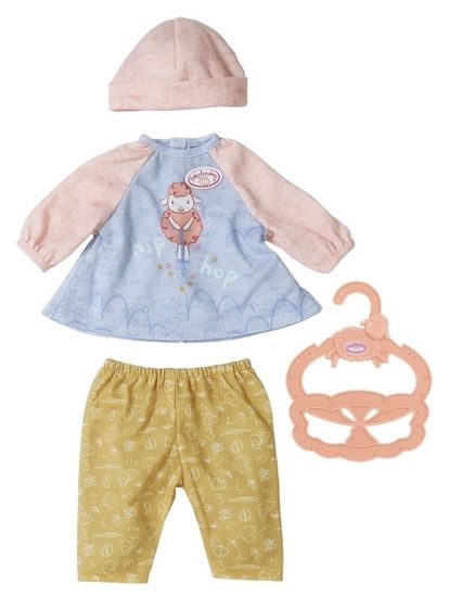 Baby Annabell Little Baby oblečenie na von, šaty a nohavice, 36 cm