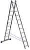 ALUMET Rebrík - štafle dvojdielny 2 × 11 (H2 5211)