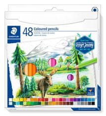Staedtler Pastelky "Dizajn Journey", 48 rôznych farieb, sada, šesťhranné 146C C48