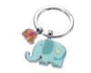 Kľúčenka "Elephants", farebná, s 2 prívesky
