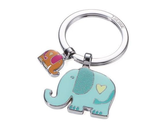 Troika Kľúčenka "Elephants", farebná, s 2 prívesky