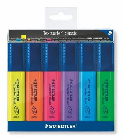 Staedtler Zvýrazňovač "Textsurfer classic 364", sada, 6 farieb, 1-5 mm 364 WP6