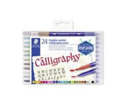 Staedtler Súprava kaligrafických popisovačov "Calligraph Duo", 24 farieb, 2,0/3,5 mm, obojstranné 3005 TB24