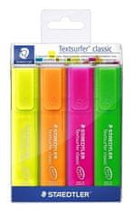 Staedtler Zvýrazňovač "Textsurfer classic 364", 4 farby, 1-5mm 364 P WP4
