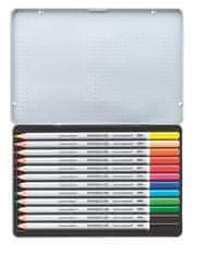 Staedtler Akvarelové pastelky "Karat", sada, kovová krabička, 12 farieb 125 M12