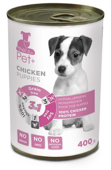 thePet+ dog tin chicken puppy 6x400 g