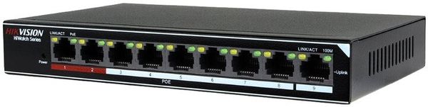 Switch (prepínač) Hikvision HWS-0109P-58 (301801221) RJ45 LAN 9 portov POE ESD