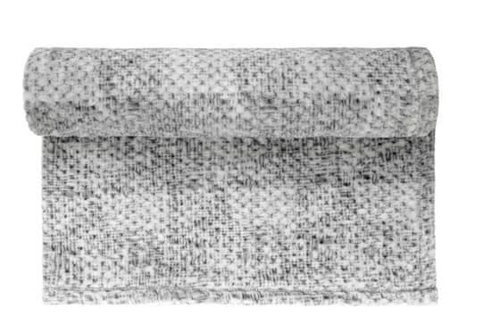 Emitex deka plyš Velvet šedá 70 x 100 cm