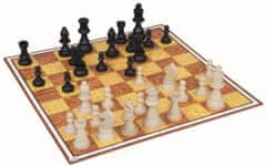 DETOA Šach a dáma drevo spoločenská hra v krabici 35x23x4 cm