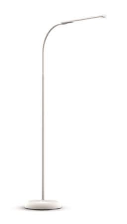 MAUL Stojacia lampa "Pirro", biela, LED, nastaviteľná, kancelárska