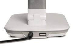 MAUL Stolná lampa "Jazzy", biela, LED, USB, nastaviteľná