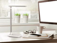 MAUL Stolná lampa "Jazzy", biela, LED, USB, nastaviteľná