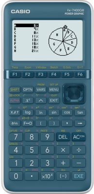 Vedecká kalkulačka Casio FX 7400G III, kryt, osemriadkový displej, pokročilé, matematické, štatistické, goniometrické funkcie