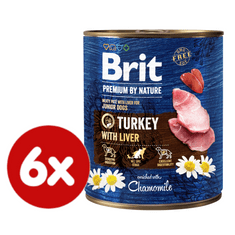 Brit Premium by Nature Turkey with Liver 6 x 800 g