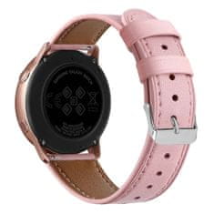 BStrap Leather Italy remienok na Samsung Galaxy Watch Active 2 40/44mm, pink