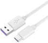 PremiumCord Kábel USB-C 3.1 na USB 2.0, Super fast charging 5 A, biely, 1 m, ku31cp1w