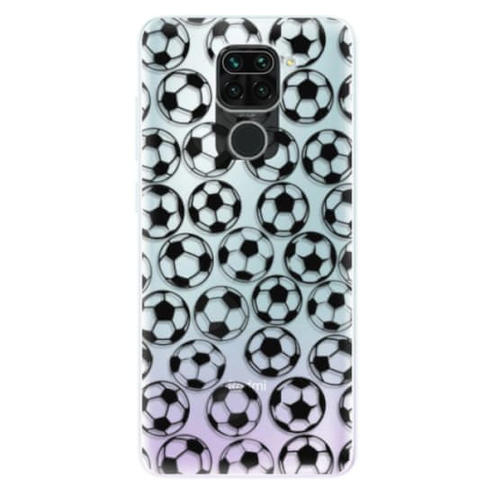 iSaprio Silikónové puzdro - Football pattern - black pre Xiaomi Redmi Note 9