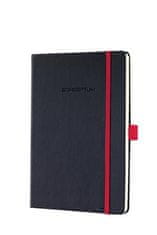 Sigel Exkluzívny zápisník "Conceptum Red Edition", čierno-červená, A5, štvorčekový, 97 listov, tvrdé dosky, CO662