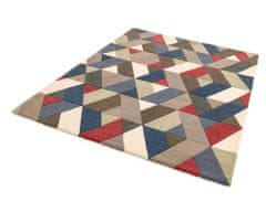 AKCE: 120x170 cm Ručne všívaný kusový koberec Funk Chevron multi 120x170