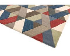 AKCE: 120x170 cm Ručne všívaný kusový koberec Funk Chevron multi 120x170