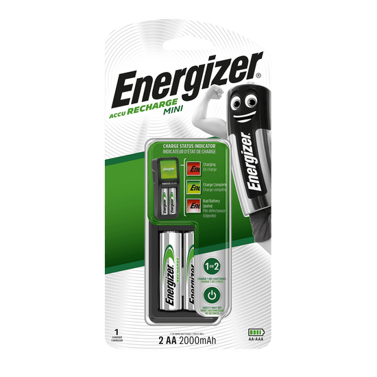 HJ Nabíjačka batérií Energizer Charger Mini + 2 AA Power
