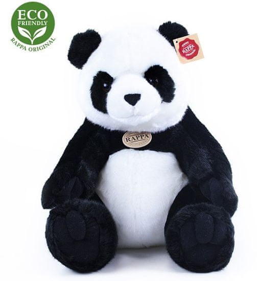 Rappa Plyšová panda sediaca, 31 cm, ECO-FRIENDLY