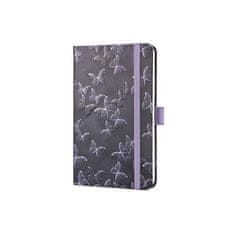 Sigel Exkluzívny zápisník "Jolie", fialová-motýle, A6, linajkový, tvrdé dosky, JN312